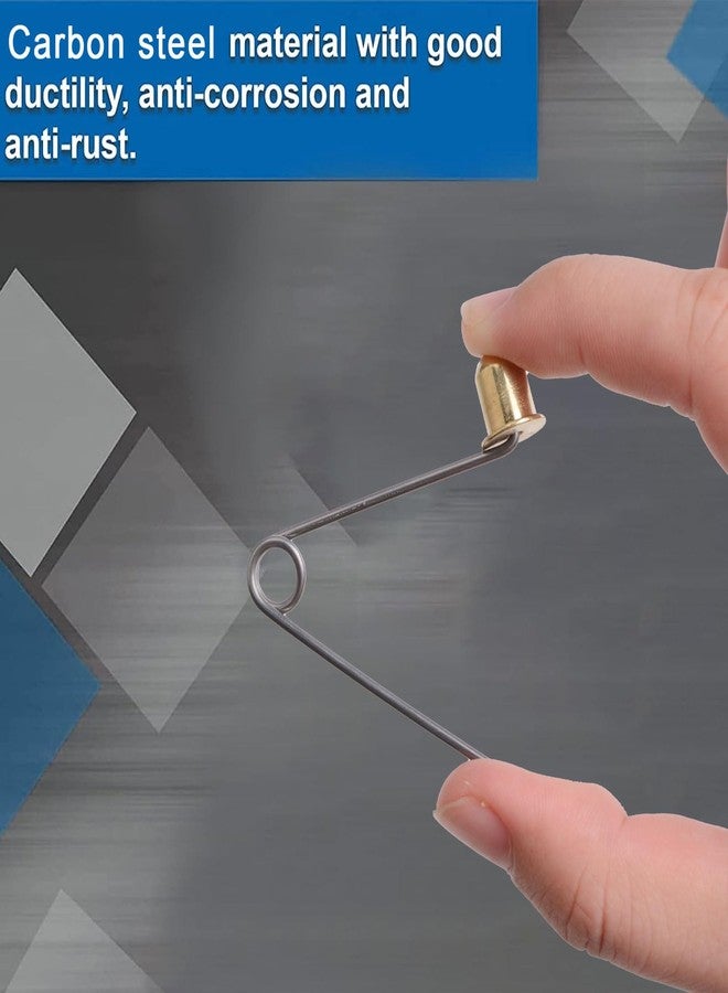 INCREWAY Tent Pole Clips, 8PCS Kayak Paddle Spring Snap Clips, Carbon Steel Tent Pole Push Button Spring Clips for Camping Kayak Paddle Tent Pole, 8mm Button - Image 3