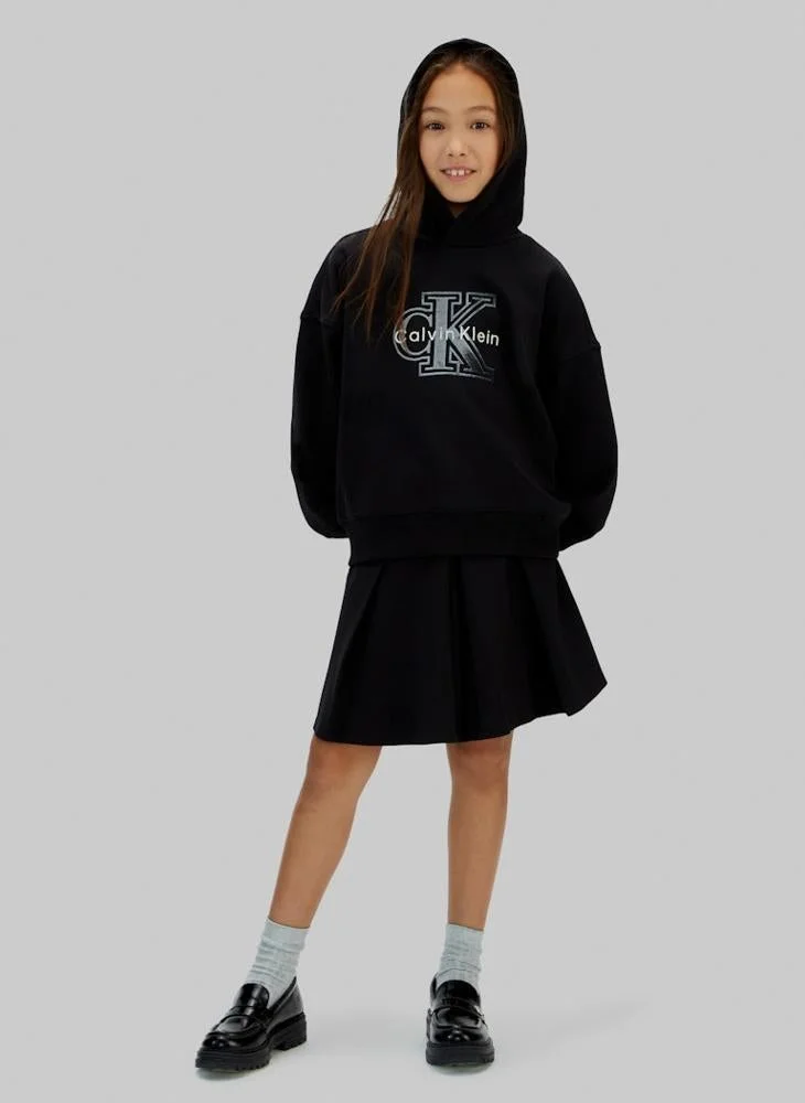 Calvin Klein Jeans  Youth Graphic Pullover Hoodie for Women | Best Price UAE