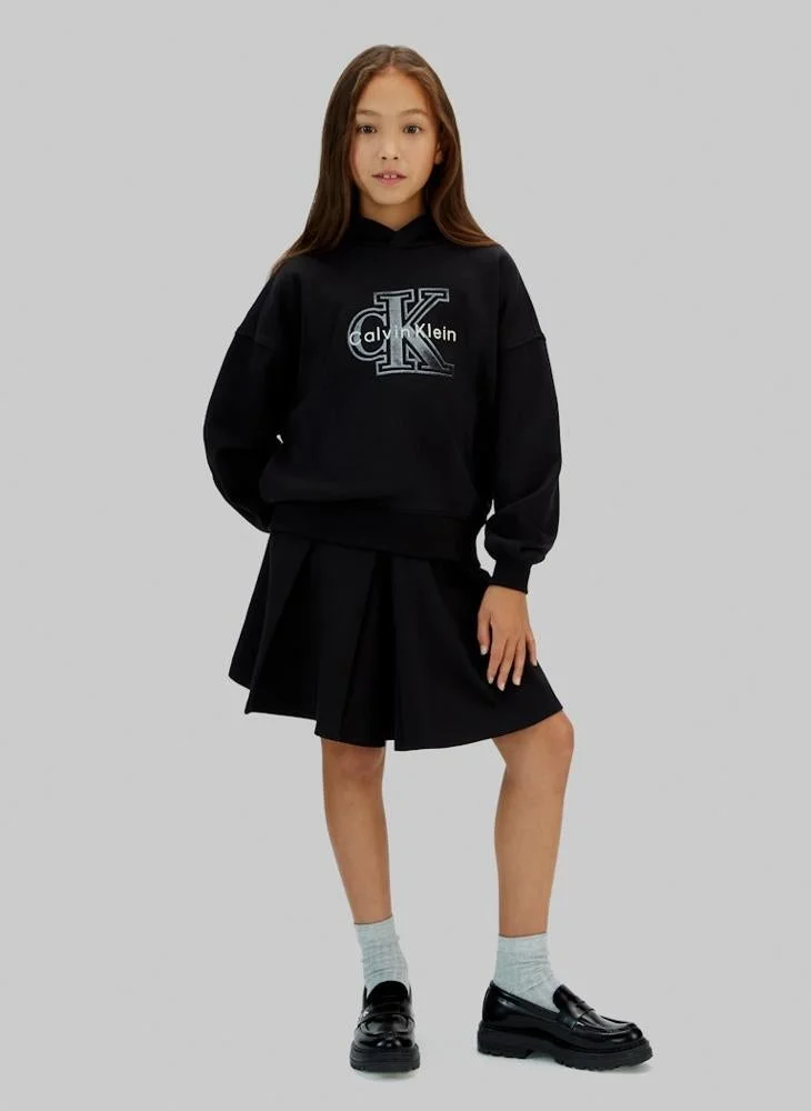 Calvin Klein Jeans  Youth Graphic Pullover Hoodie for Women | Best Price UAE
