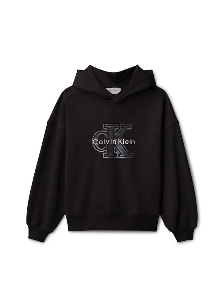 Calvin Klein Jeans  Youth Graphic Pullover Hoodie for Women | Best Price UAE