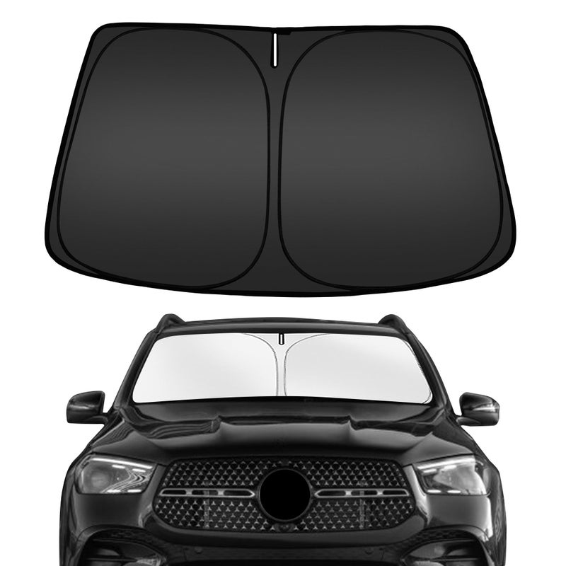 ARISMOTOR Windshield Sun Shade for Mercedes Benz GLE 350 450 20202025 2026 Custom Fit Foldable Front Window Sunshade Sun Visor Protector Block UV Rays Keep Your Car Cooler