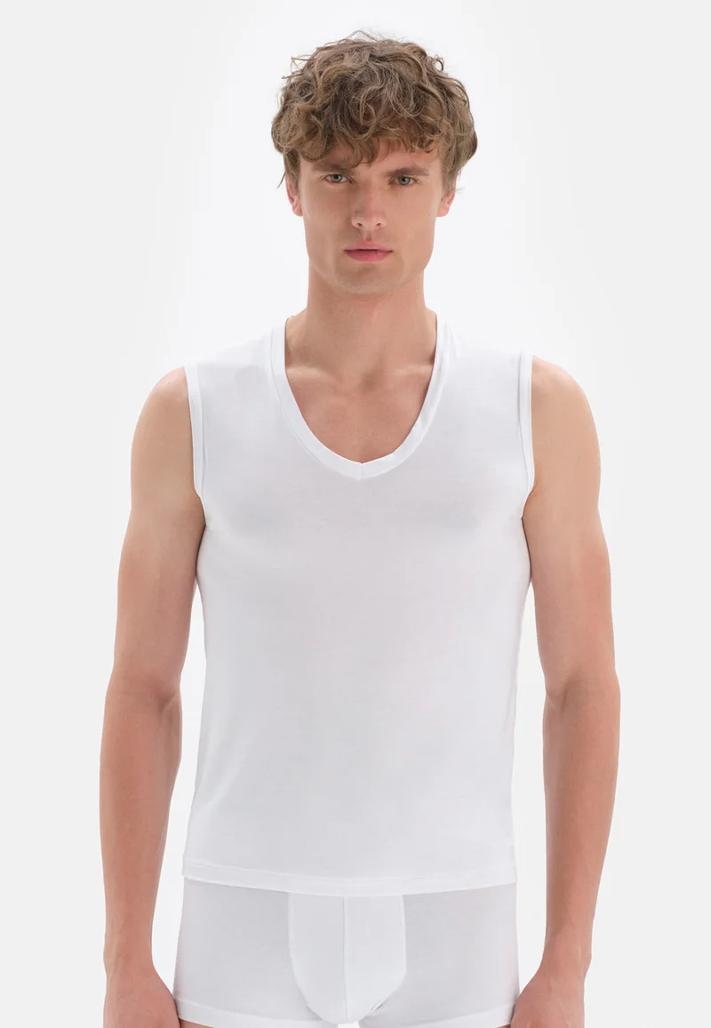 dagi Regular/Classic Fit Undershirt V Neck Cotton Blend Underwear