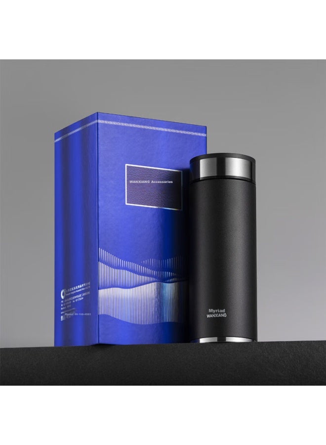 Wanxiang Insulated Mug For Men, Car-friendly Stainless Steel Water Bottle H11l Gift Box Set, Graphite Black 500ml Business Tea Cup - Image 3