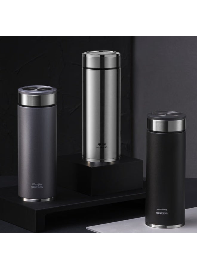 Wanxiang Insulated Mug For Men, Car-friendly Stainless Steel Water Bottle H11l Gift Box Set, Graphite Black 500ml Business Tea Cup - Image 4