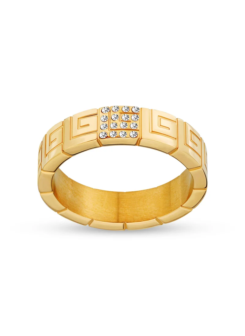 غاي لاروش Guy Laroche Audrey Gold Plated Finger Ring for Women 54 mm