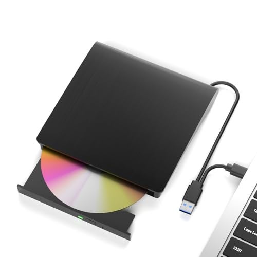 wintale External Bluray Drives, Portable 3D External Blueray/DVD Drive for Pc, Support 50G Disc R/W USB 3.0 Type-C Blu Ray Burner for Laptop, External Bluray Burner Compatible with Windows, Mac OS, Linux - Image 1