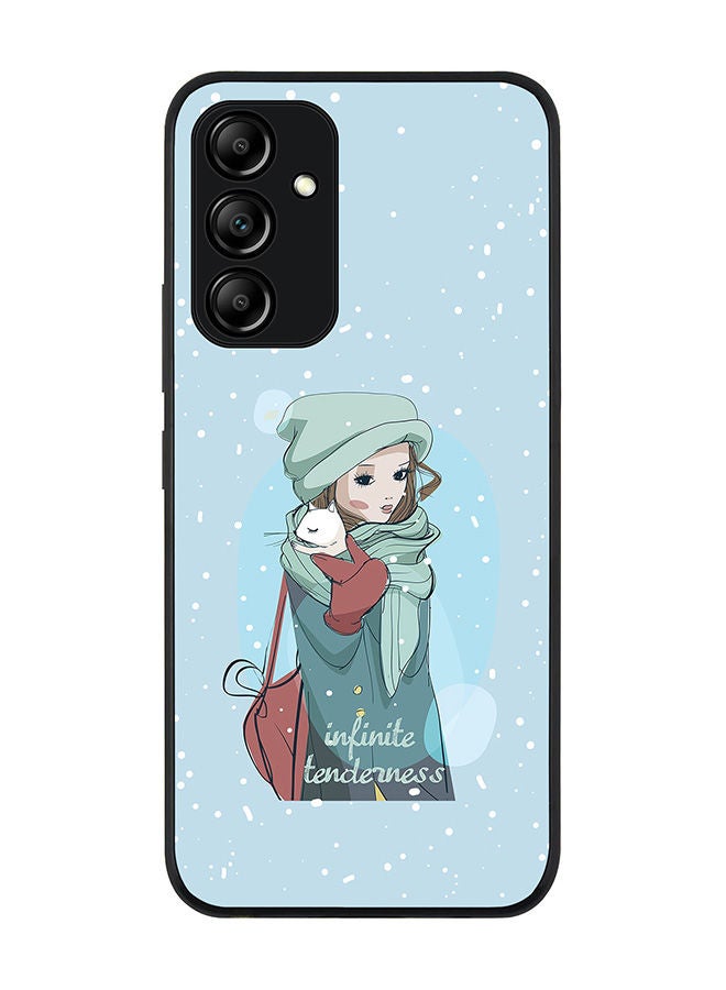 Stylizedd Rugged Black edge case for Samsung Galaxy A54 5G Slim fit Soft Case Flexible Rubber Edges Anti Drop TPU Gel Thin Cover - Infinite Tenderness - Image 1