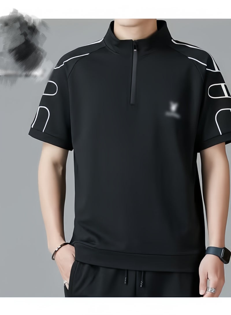 PLAYBOY Fashion Men's Business Casual POLO Shirt 