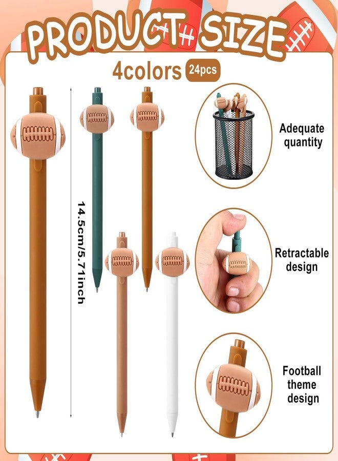Beupy 24 Pcs Football Ballpoint Pens Bulk Football Party Favors Sports Party Favor Funny Goodie Bags Stuffers for Adults Team Office Players Sport Lovers Football Birthday Parties Decorations Supplies - Image 2