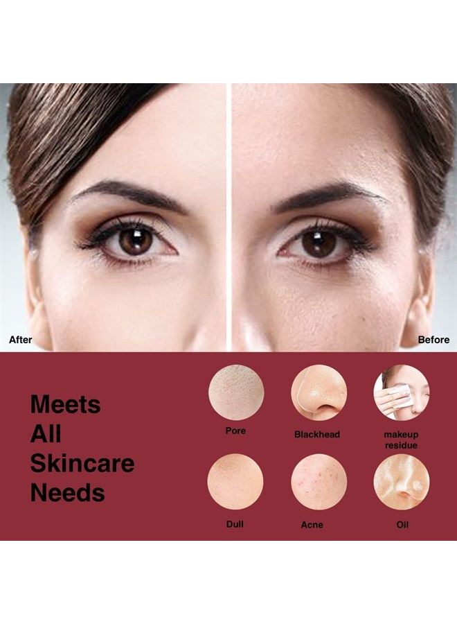 NågraCoola Face Scrubber, NågraCoola CLIE Facial Cleansing Brush, Waterproof and Rechargeable Face Scrub Brush for Men & Women, Cleansing, Exfoliating and Massaging, Electric Face Wash Brush - Berry - Image 2