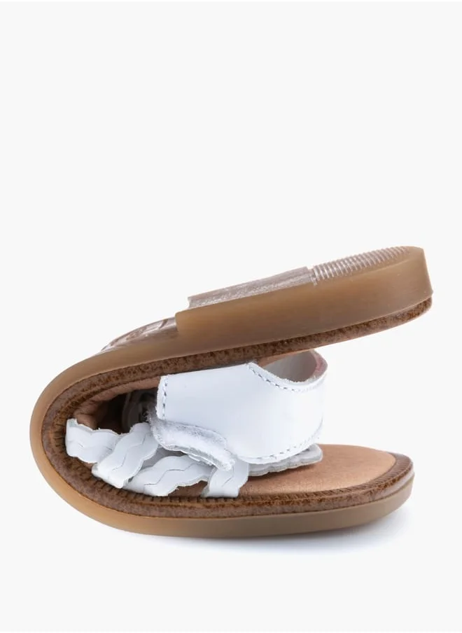 Pablosky Girls' Strappy Sandals with Hook and Loop Closure