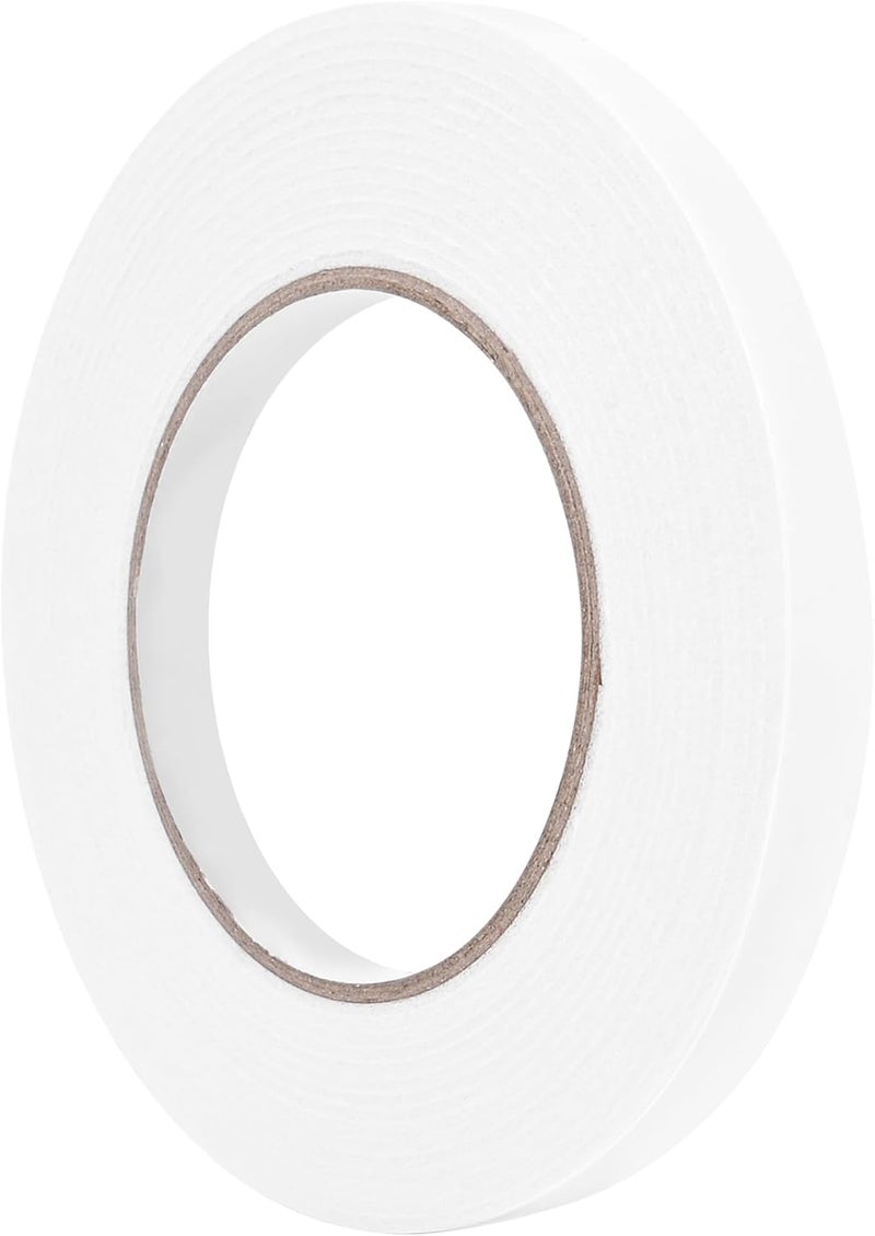 ToLanbbt Double Sided Foam Tape 0.39In x 16.5FT, Mounting Tape Heavy Duty, Strong Adhesive Weatherproof Seal Strips for DIY Craft Picture Poster, Car & Gap Filling Mountings, Home Office Decor (White) - Image 1