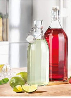 FUFU 6Pack 16oz Flip Top Glass Bottle Swing Top Bottles with Airtight Seal Flip Caps for Kombucha, Beverages, Oil, Vinegar, Water, Soda, Kefir  - Image 4