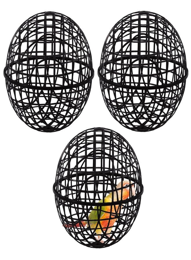 AceOrbit 3 Pack Rolling Chicken Ball Cage, 2026 Mobile Mesh Poultry Coop Ball for Free Range, Safety Globe Hutch for Chicks, Ducklings & Small Pets Outdoor Exercise and Roaming(11.02 Inch,Black) - Image 1