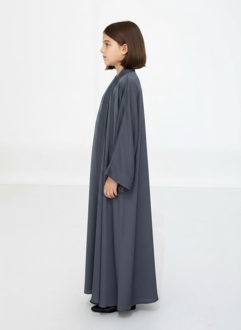 MSquare Fashion Premium 3-Piece Kids Abaya Set Lightweight Harir Maqsood Modest Wear for Girls - Image 2