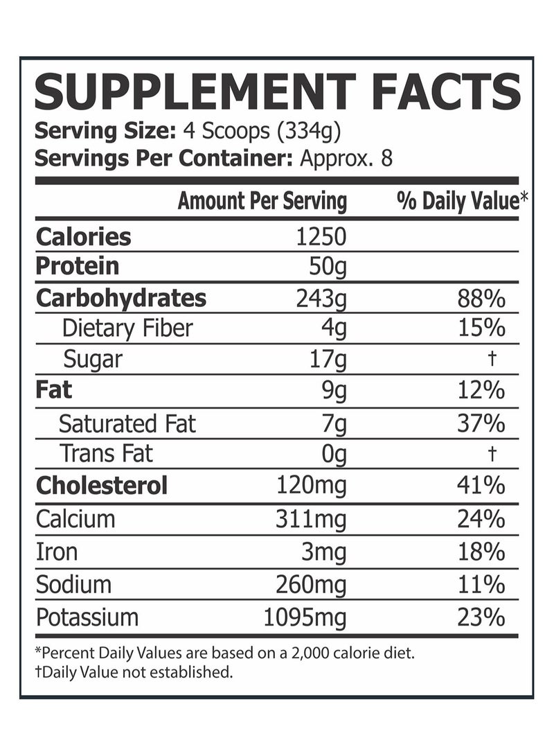 Core Champs Mass Gainer 6lbs Chocolate - 8 Servings - Image 3