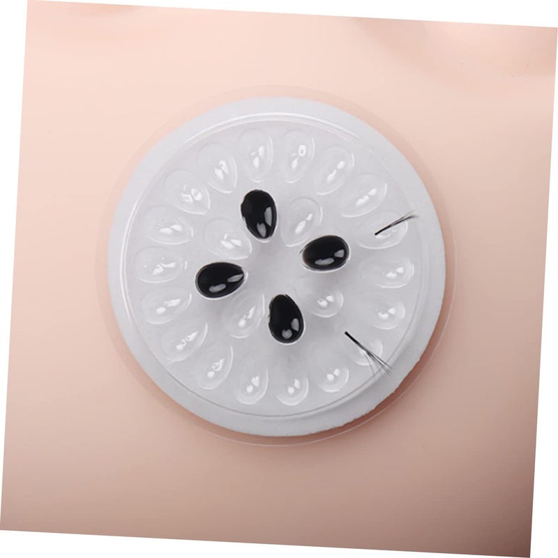 DOITOOL 20pcs Eyelash Glue Holders Flower-shaped Eyelash Grafting Plates for Professional Salon Use and for Gel Remover and Primer Application - Image 5