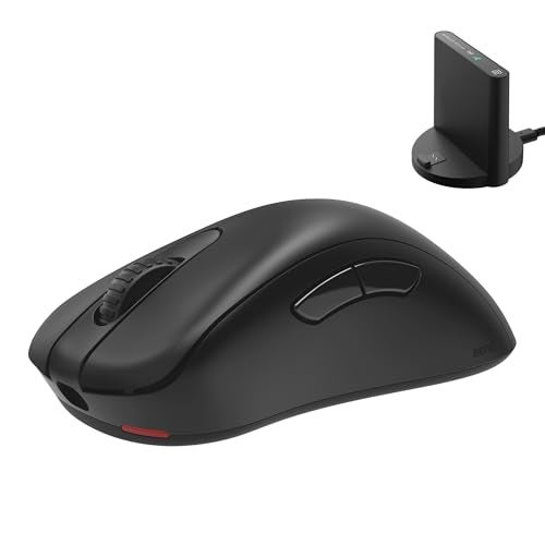 BenQ Zowie EC1-DW Wireless Ergonomic Gaming Mouse for Esports (Large)| 63g Lightweight| 4000Hz Polling Rate with Enhanced Receiver|Driverless Plug & Play - 7 Buttons|PAW 3950 Sensor|Extra Skates - Image 1