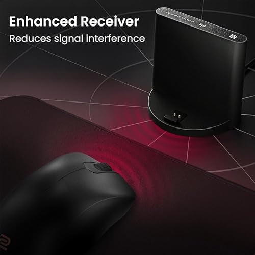 BenQ Zowie EC1-DW Wireless Ergonomic Gaming Mouse for Esports (Large)| 63g Lightweight| 4000Hz Polling Rate with Enhanced Receiver|Driverless Plug & Play - 7 Buttons|PAW 3950 Sensor|Extra Skates - Image 5