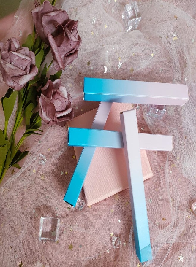 ANZKA 50 Pcs Empty Twist Pen Box Packaging, 5.7x0.63x0.63 Inch Eyeliner Glue Pen Wrapping Box, Pink - Blue Gradient Cuticle Oil Pen Package Boxes - Image 3