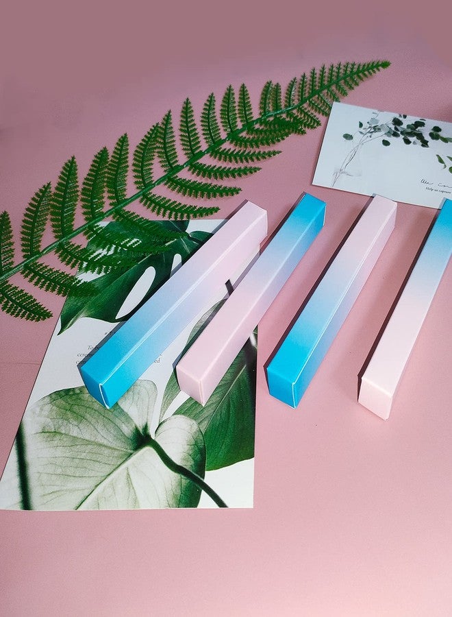 ANZKA 50 Pcs Empty Twist Pen Box Packaging, 5.7x0.63x0.63 Inch Eyeliner Glue Pen Wrapping Box, Pink - Blue Gradient Cuticle Oil Pen Package Boxes - Image 4