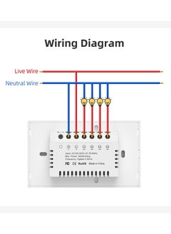 Wifi Smart Wall Light Switch,Glass Panel, Frameless, Neutral Wire Required, Remote Control Smart Life/Tuya App, Compatible with Voice assistance, Black Color (2 Gang) - pzsku/Z73FFE106848F07FFDF9BZ/45/_/1717956888/7312fed2-4f46-40c0-8077-179bcac633cb