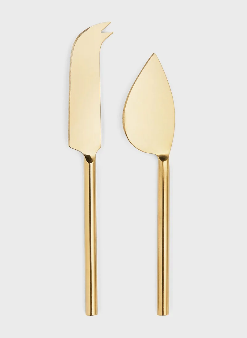H&M 2-Pack Metal Cheese Knives
