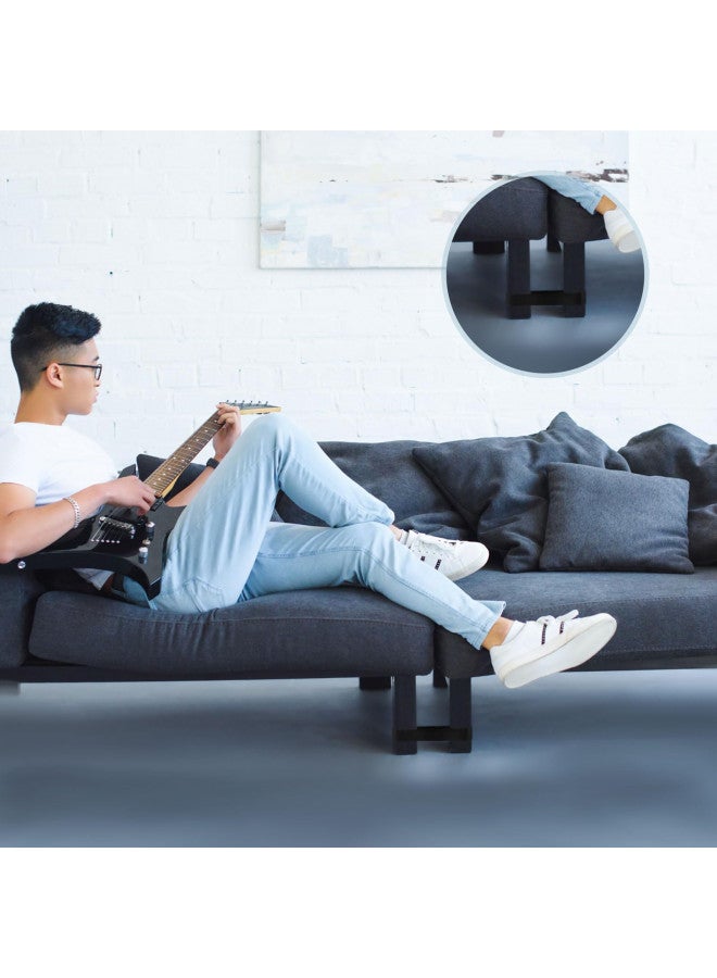 Outus Outus Couch Sectional Connectors Sofa Couch Straps Sofa Rubber Band for Sliding Sofa, Black (8 Pieces)  - Image 3