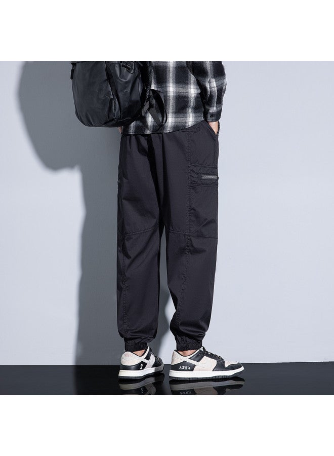 EPTISON men's Summer Pants Fashion Versatile Casual Trousers With Elastic Cuffs - Image 5