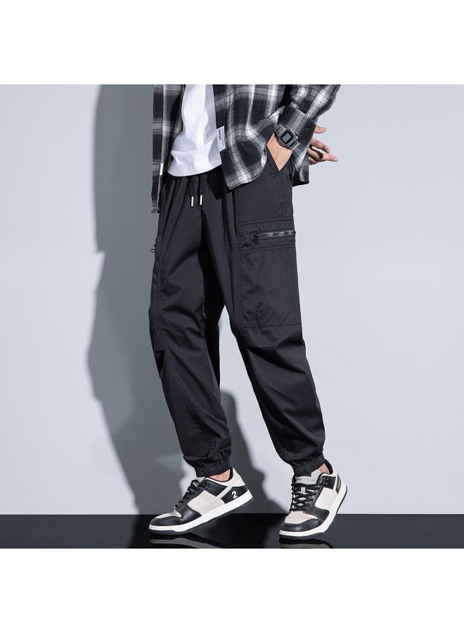 EPTISON men's Summer Pants Fashion Versatile Casual Trousers With Elastic Cuffs - Image 3