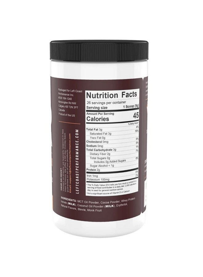 Left Coast Performance Keto Cocoa | Keto Hot Chocolate Drink Mix Powder - Sugar Free, Low Carb with Protein and MCT Oil Powder - Image 3