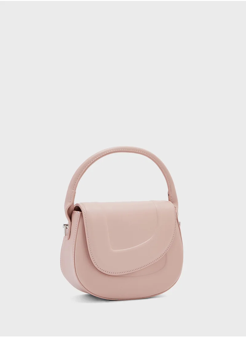 Ginger Curved Shape Satchel Bag