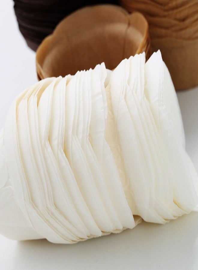 SK Cupcake Liners Baking Muffin Paper Baking Cups for Weddings, Birthdays, Baby Showers (White 50pcs) - Image 3