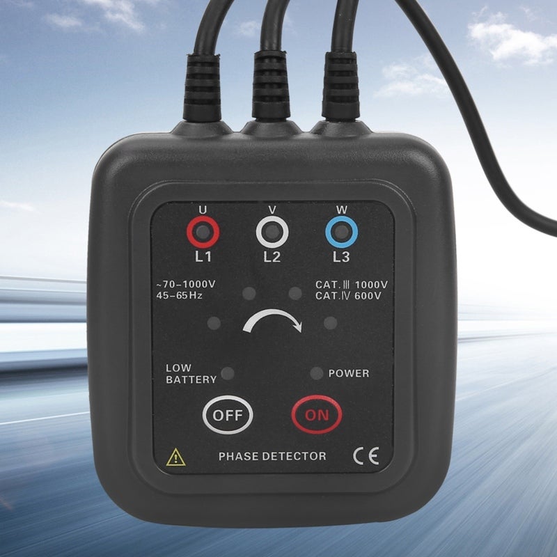 ETCR Non-Contact Phase Sequence Detector: 4 Magnetic Base, Clamp-Type Inductive Measurement - Sound & Light Indication, Multi-Function Tester for Electrical Line Maintenance & Industrial Testing - Image 5