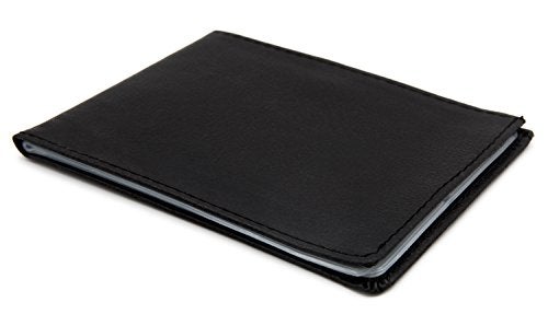 AI-DEE RFID Blocking Wallet - 6 Pages Leather Business Credit Card Holder Case/12 Credit Card Holder Slots Wallet Insert Card Sleeves - Black - Image 3