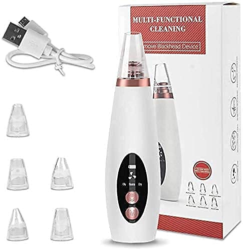 GLENOXZONE Skin Scrubber Exfoliator Facial Cleansing Brush Blackhead Whitehead Extractor Remover Device Acne Pimple Pore Cleaner Vacuum Suction Tool Massager For MenWomen Pore Cleaner Vacuum - Image 1