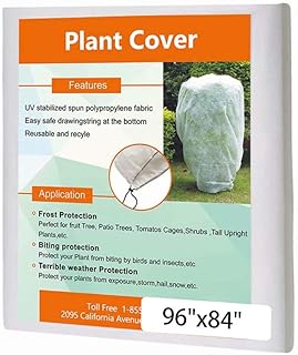 Agfabric Agfabric Plant Covers Freeze Protection -0.95oz H96 x W84 Shrub Cover, Winter Tree Cover for Season Extension & Frost  - Image 1
