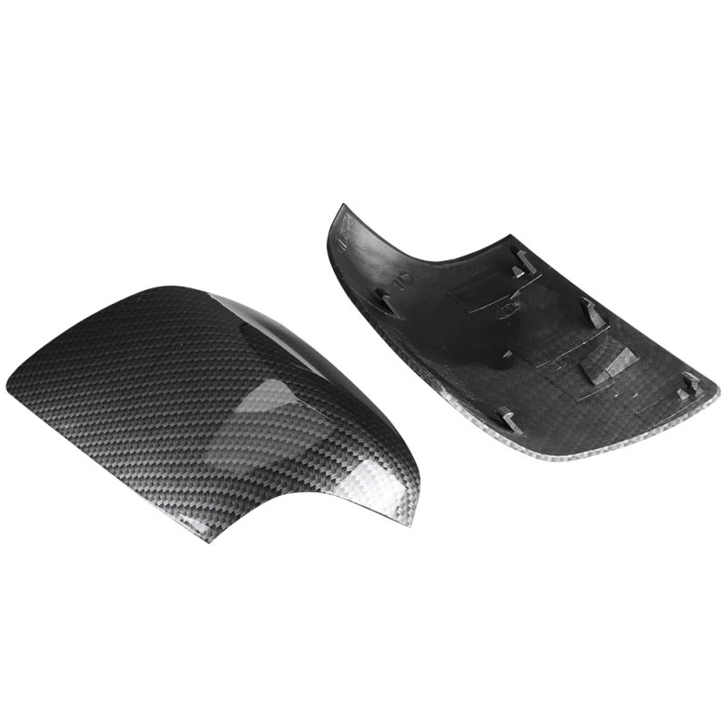 Rearview Mirror Cover: Carbon Fiber Pattern, Lightweight Rust-Proof Colorfast Durable - High-Quality Glossy Mirror Trim for Ford Focus MK2 2005-2008 Car Accessories - Image 2