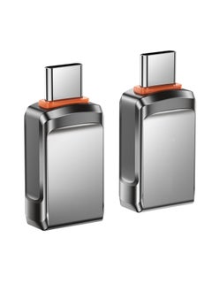 SYOSI محول USB C إلى USB 2 حزمة، محول Thunderbolt 4 OTG من النوع C، محول USB C ذكر إلى USB A 3.0 أنثى لجهاز iPhone 15، MacBook Pro Air، iPad، Galaxy S23، أجهزة أخرى من النوع C أو Thunderbolt  - Image 1