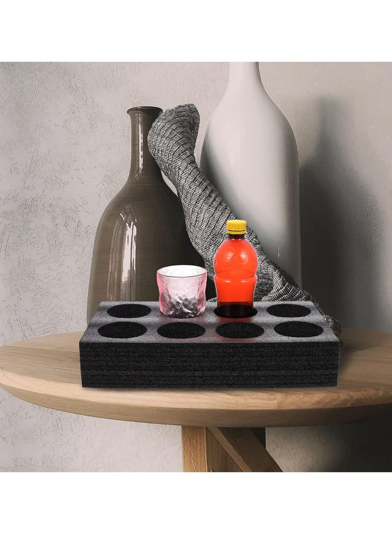 GGOOT 2PCS Foam Cup Glass Holder, Takeout Coffee Cup Drink Carrier Tray for Camping, Caravans, Motorhomes, Boats - Space for 8 Mugs - Image 3