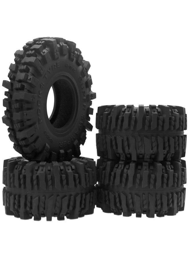 Vgoohobby 4Pcs Vgoohobby RC 1.9 Crawler Tires 4.64 Inch OD Rubber Tires 118 * 45mm Compatible with Traxxas TRX4 TRX6 Axial SCX10 Redcat Gen7 RC4WD 1/10 RC Crawler 1.9" Beadlock Wheel Rims - Image 1
