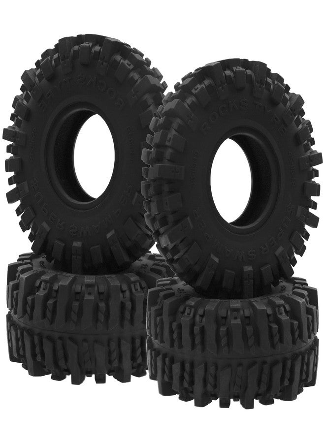 Vgoohobby 4Pcs Vgoohobby RC 1.9 Crawler Tires 4.64 Inch OD Rubber Tires 118 * 45mm Compatible with Traxxas TRX4 TRX6 Axial SCX10 Redcat Gen7 RC4WD 1/10 RC Crawler 1.9" Beadlock Wheel Rims - Image 3