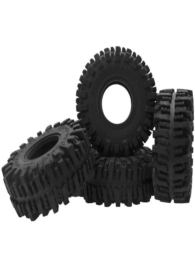 Vgoohobby 4Pcs Vgoohobby RC 1.9 Crawler Tires 4.64 Inch OD Rubber Tires 118 * 45mm Compatible with Traxxas TRX4 TRX6 Axial SCX10 Redcat Gen7 RC4WD 1/10 RC Crawler 1.9" Beadlock Wheel Rims - Image 4