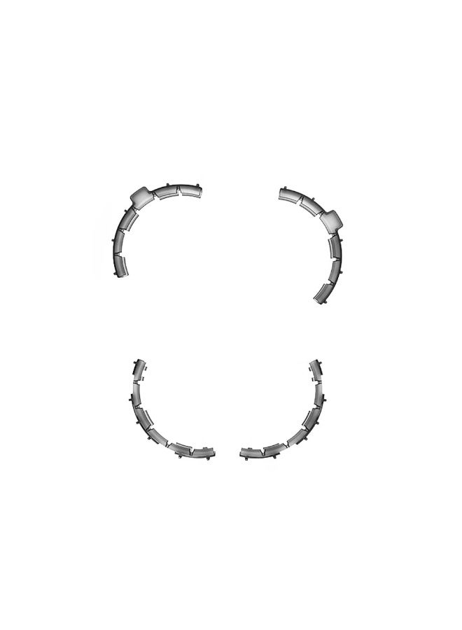 SYOSI Propeller Guard Protective Bumper Ring for DJI flip, Propellers Bezel Anti-scratch Drone Accessories, Anti-Collision Prop Bumper Blades Ring Impact Protectors, Black  - Image 2
