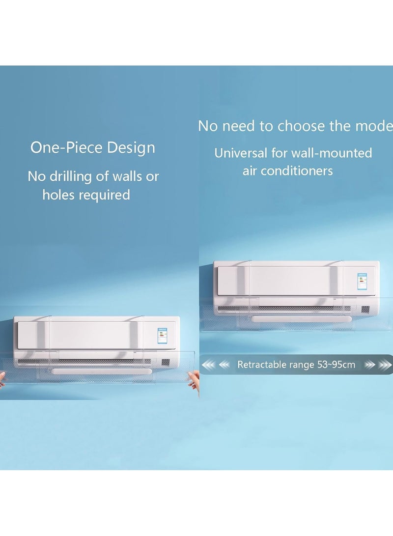 YIM-VIBEHAUS Retractable Air Conditioner Deflector, Anti-Direct Blowing Baffle Windshield, Air Deflector Block Board - Image 5