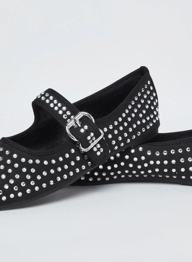 Styli Styli Studded Mary Jane Shoes