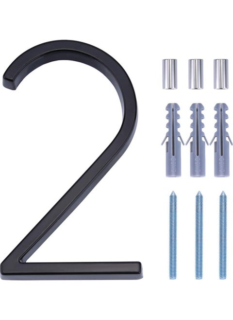 House Numbers for Outside Metal Home Address Number Sign Plaques 3D Floating House Number Door Number with Nail Kit Large Door Number 12.7cm 2
