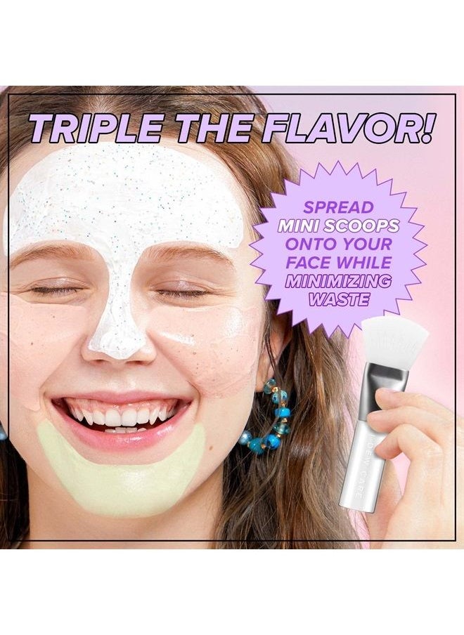 I DEW CARE Mini Scoops | Wash Off Face Mask Skin Care Trio | With Hyaluronic Acid, Self Care Gifts for Women | Facial Treatment, Vegan, Cruelty-Free, Paraben-Free (3 flavors)  - Image 4