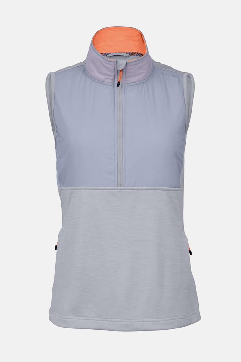 Tchibo Women Full Zip Plain Running Vest, Lavender - Image 3