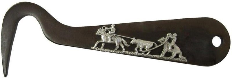 AJ Tack Antique Brown Steel Hoof Pick Cowboy Reining - Image 3